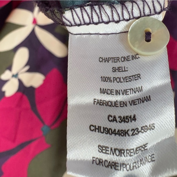 HAVER & BLAIR LONDON RETRO LONG SLEEVE BUTTON UP BLOUSE SIZE XS - Picture 6 of 7